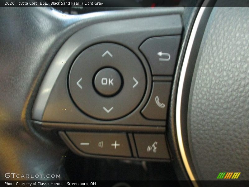 Black Sand Pearl / Light Gray 2020 Toyota Corolla SE