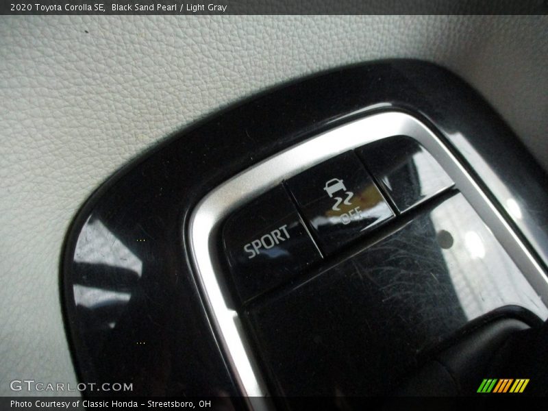Black Sand Pearl / Light Gray 2020 Toyota Corolla SE