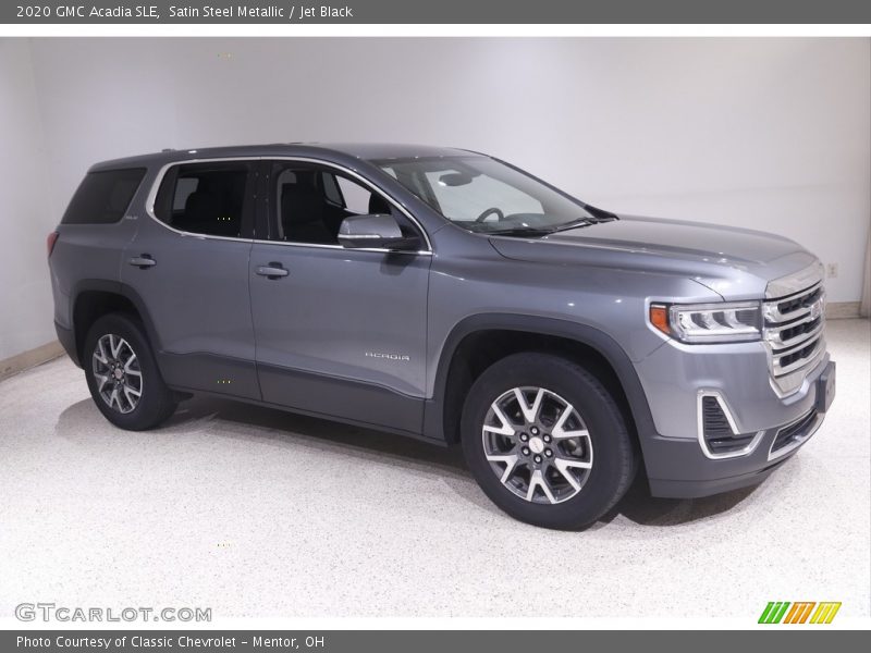 Satin Steel Metallic / Jet Black 2020 GMC Acadia SLE