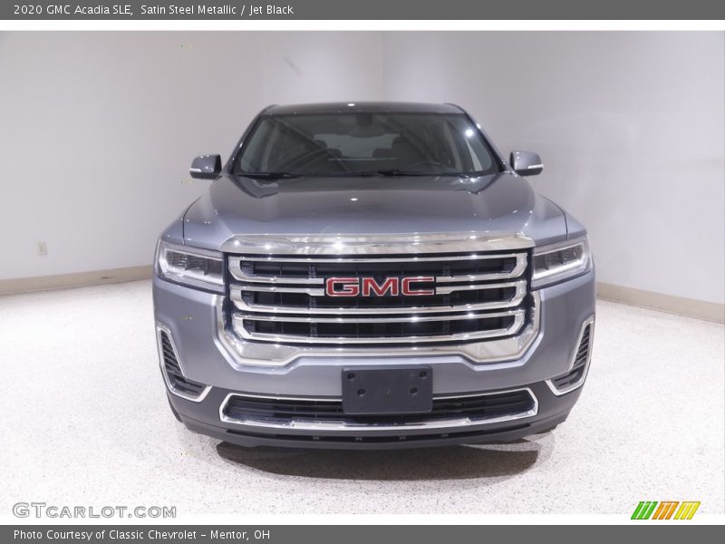Satin Steel Metallic / Jet Black 2020 GMC Acadia SLE