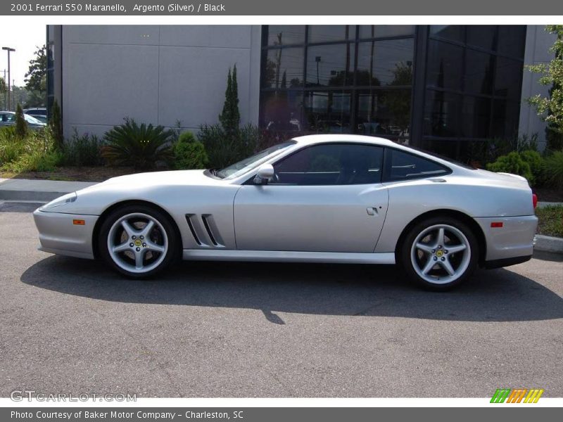 Argento (Silver) / Black 2001 Ferrari 550 Maranello