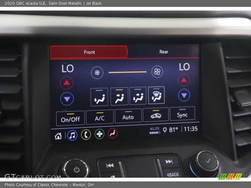 Satin Steel Metallic / Jet Black 2020 GMC Acadia SLE