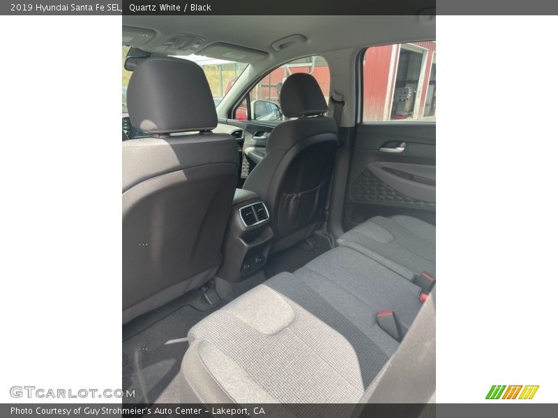 Quartz White / Black 2019 Hyundai Santa Fe SEL