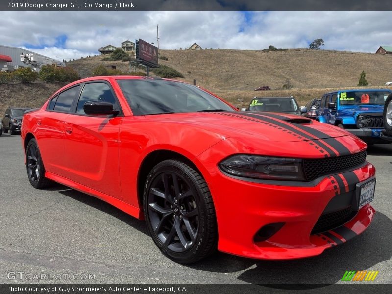 Go Mango / Black 2019 Dodge Charger GT