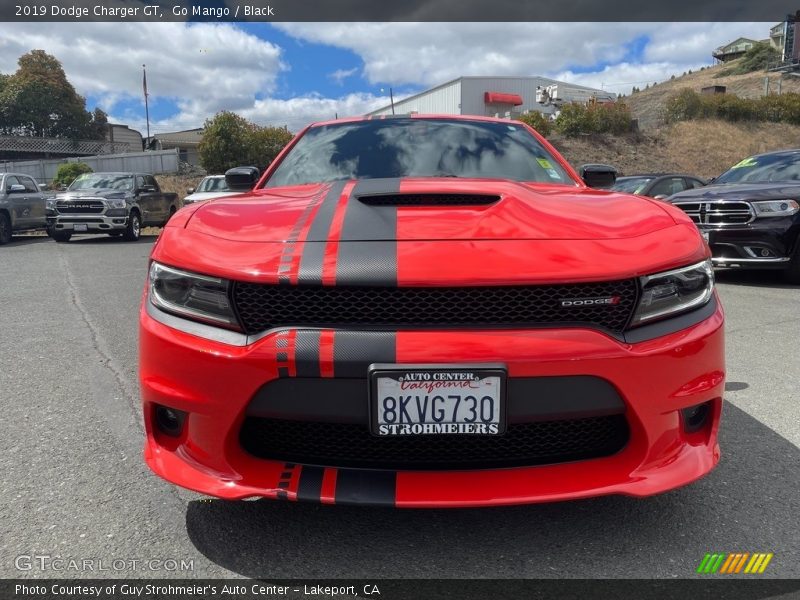 Go Mango / Black 2019 Dodge Charger GT