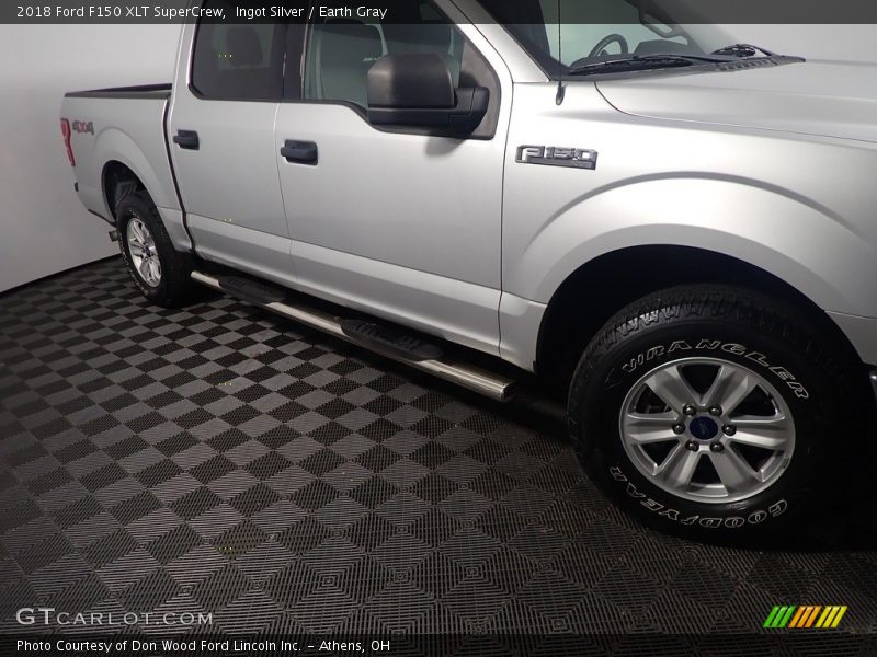 Ingot Silver / Earth Gray 2018 Ford F150 XLT SuperCrew