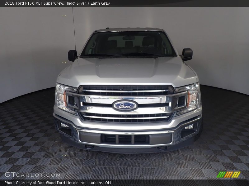 Ingot Silver / Earth Gray 2018 Ford F150 XLT SuperCrew