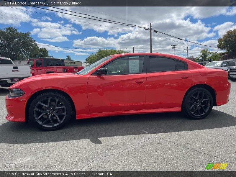 Go Mango / Black 2019 Dodge Charger GT
