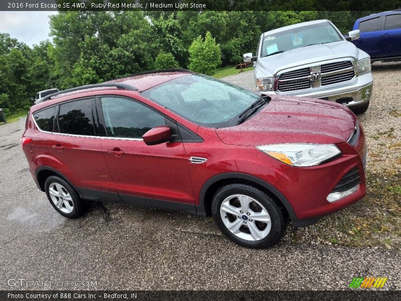 Ruby Red Metallic / Medium Light Stone 2016 Ford Escape SE 4WD