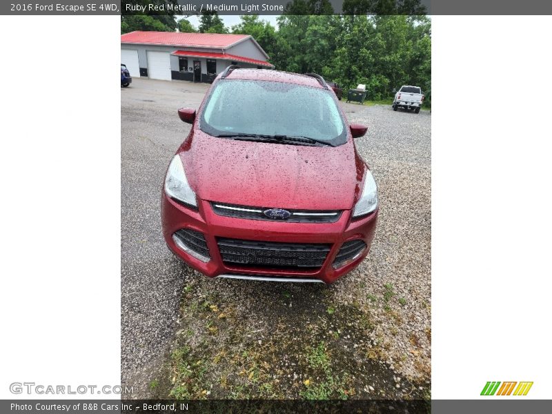 Ruby Red Metallic / Medium Light Stone 2016 Ford Escape SE 4WD
