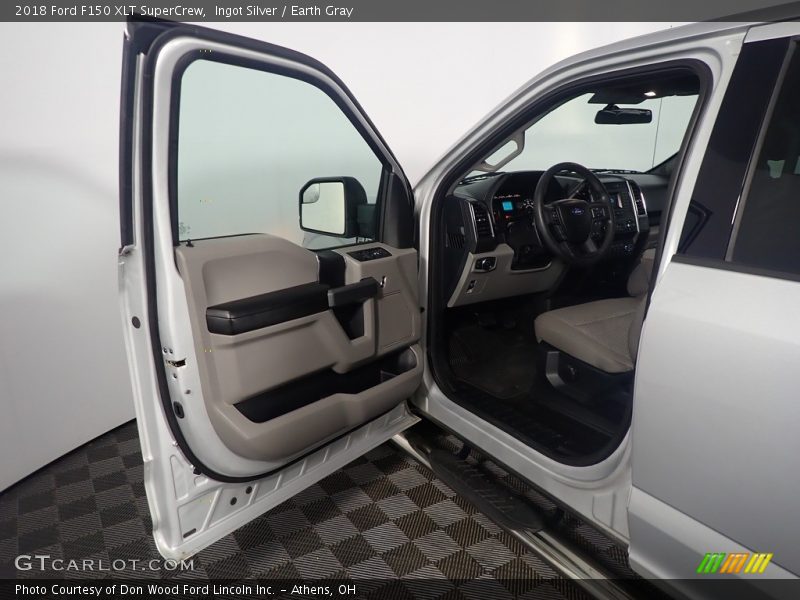 Ingot Silver / Earth Gray 2018 Ford F150 XLT SuperCrew