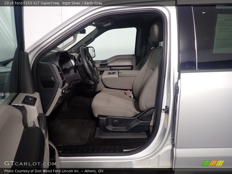 Ingot Silver / Earth Gray 2018 Ford F150 XLT SuperCrew