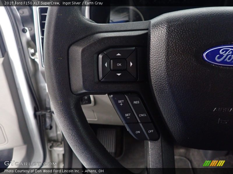 Ingot Silver / Earth Gray 2018 Ford F150 XLT SuperCrew