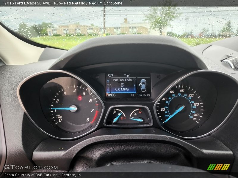 Ruby Red Metallic / Medium Light Stone 2016 Ford Escape SE 4WD