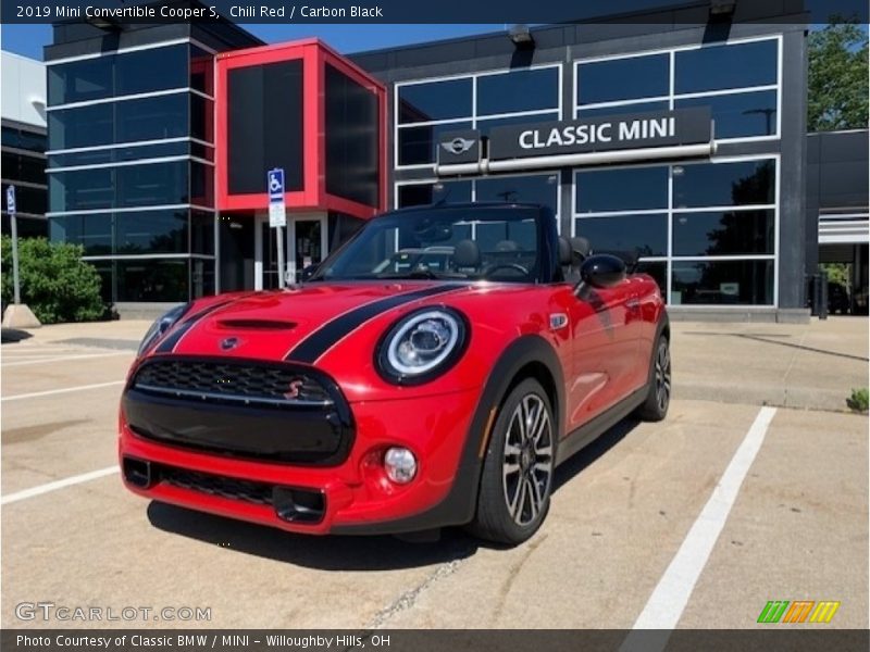 Chili Red / Carbon Black 2019 Mini Convertible Cooper S