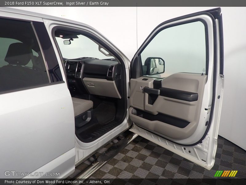 Ingot Silver / Earth Gray 2018 Ford F150 XLT SuperCrew