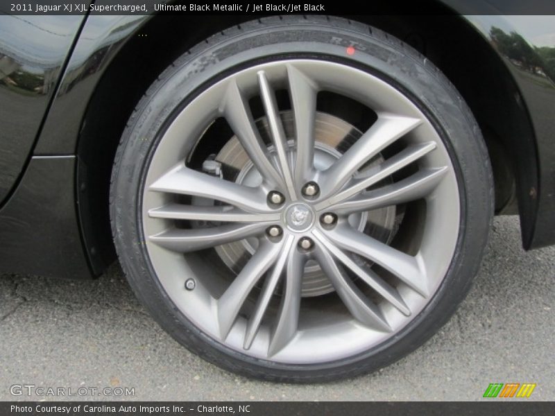 Ultimate Black Metallic / Jet Black/Jet Black 2011 Jaguar XJ XJL Supercharged