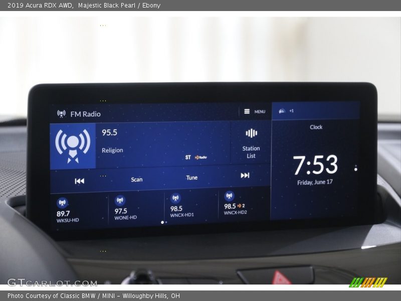 Majestic Black Pearl / Ebony 2019 Acura RDX AWD