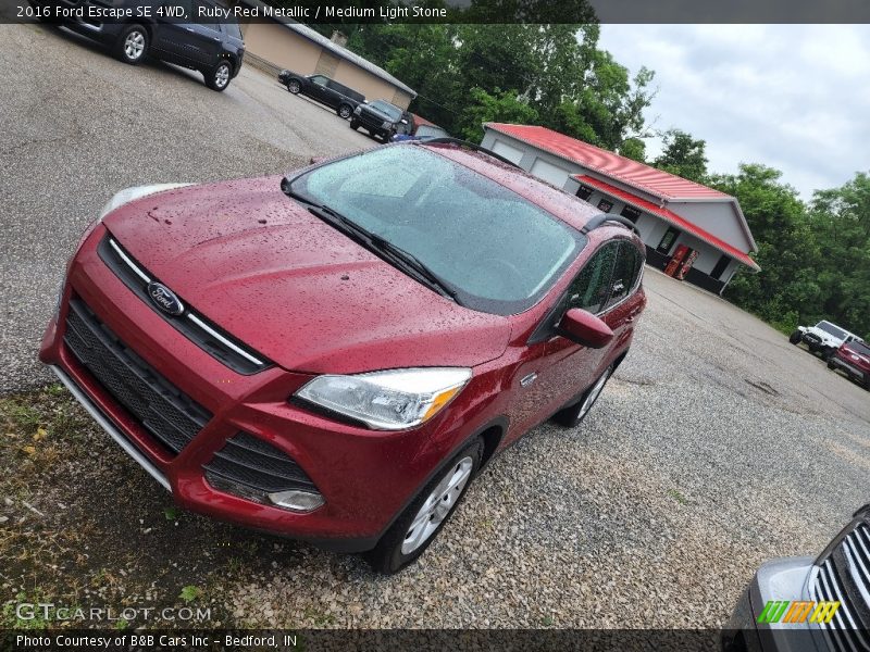 Ruby Red Metallic / Medium Light Stone 2016 Ford Escape SE 4WD