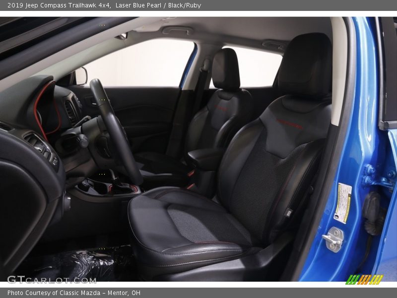 Laser Blue Pearl / Black/Ruby 2019 Jeep Compass Trailhawk 4x4