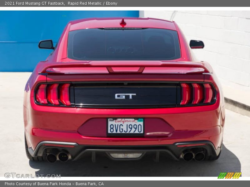 Rapid Red Metallic / Ebony 2021 Ford Mustang GT Fastback