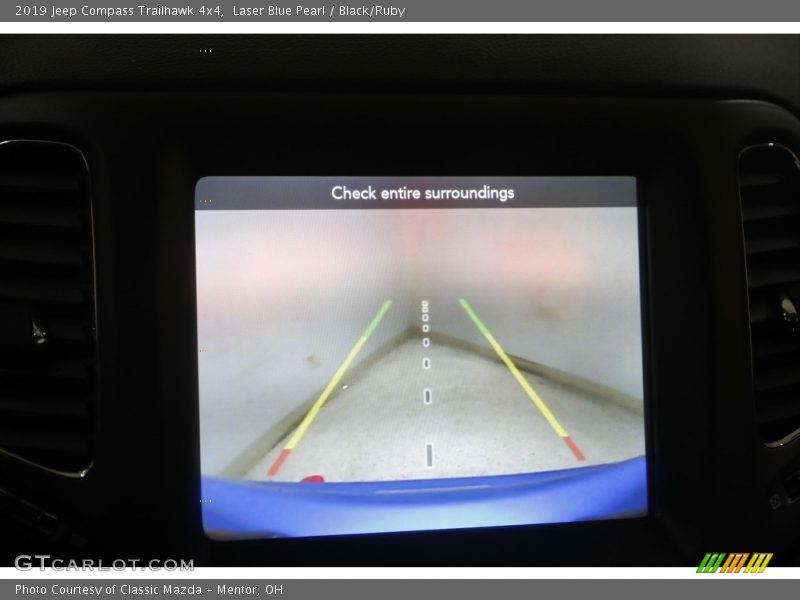 Laser Blue Pearl / Black/Ruby 2019 Jeep Compass Trailhawk 4x4