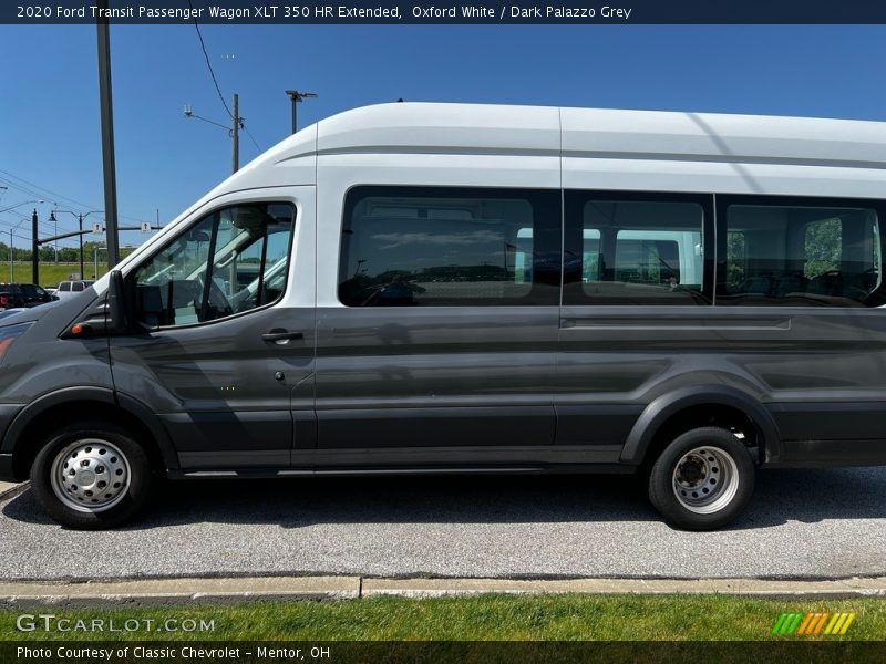 Oxford White / Dark Palazzo Grey 2020 Ford Transit Passenger Wagon XLT 350 HR Extended
