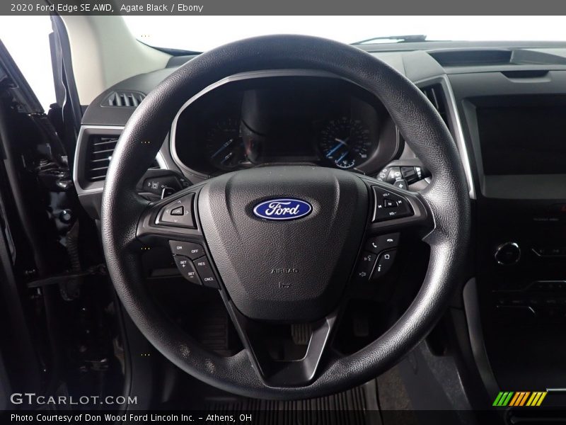 Agate Black / Ebony 2020 Ford Edge SE AWD