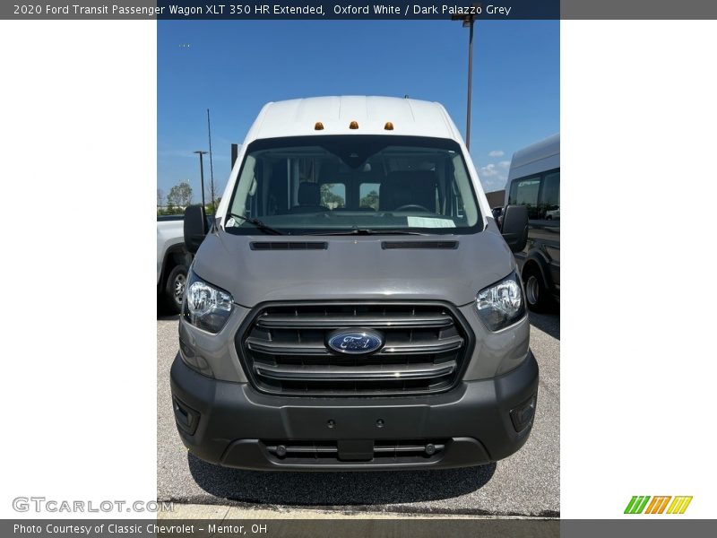 Oxford White / Dark Palazzo Grey 2020 Ford Transit Passenger Wagon XLT 350 HR Extended