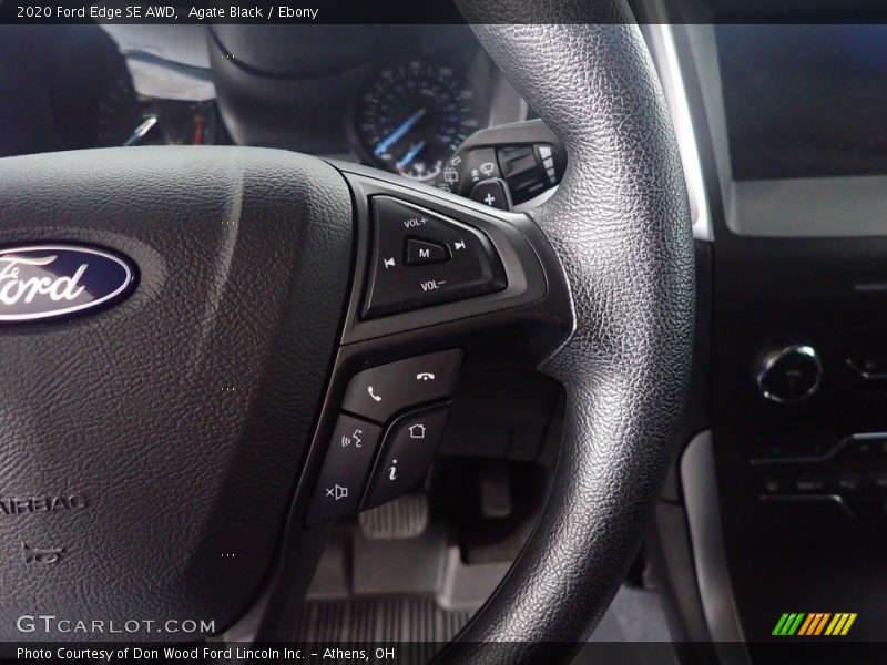 Agate Black / Ebony 2020 Ford Edge SE AWD