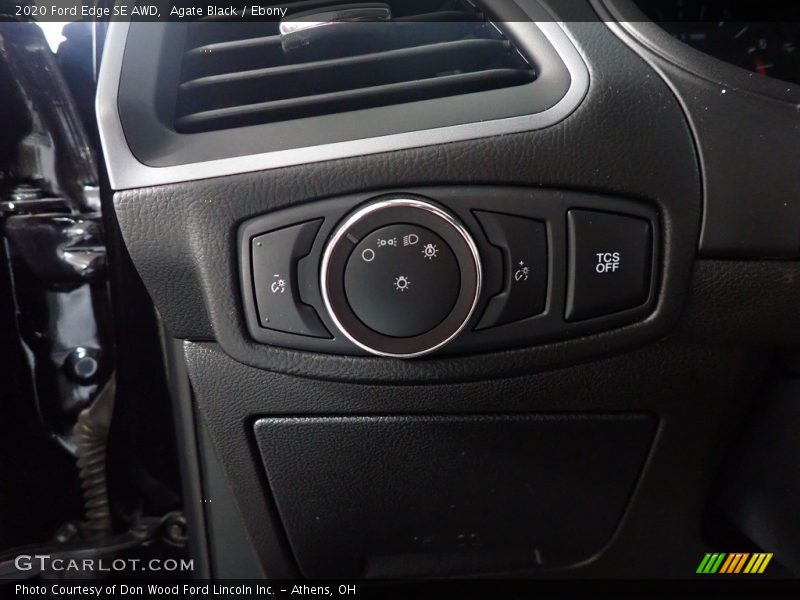 Agate Black / Ebony 2020 Ford Edge SE AWD