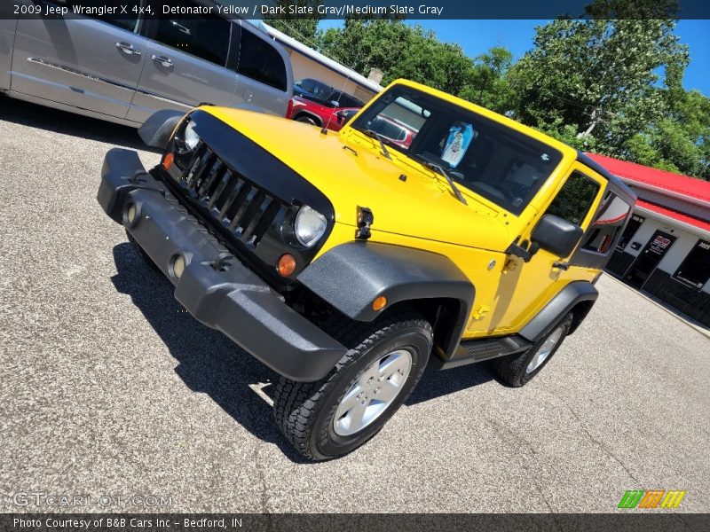 Detonator Yellow / Dark Slate Gray/Medium Slate Gray 2009 Jeep Wrangler X 4x4