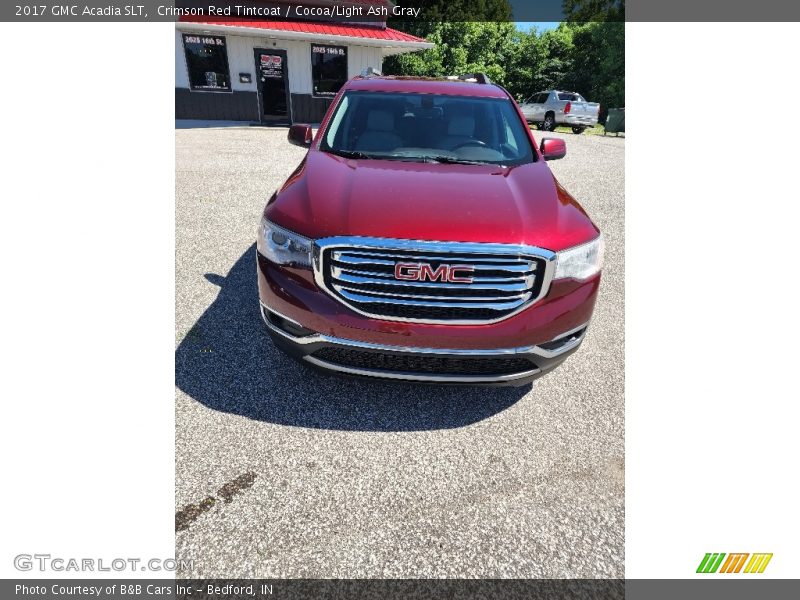 Crimson Red Tintcoat / Cocoa/Light Ash Gray 2017 GMC Acadia SLT