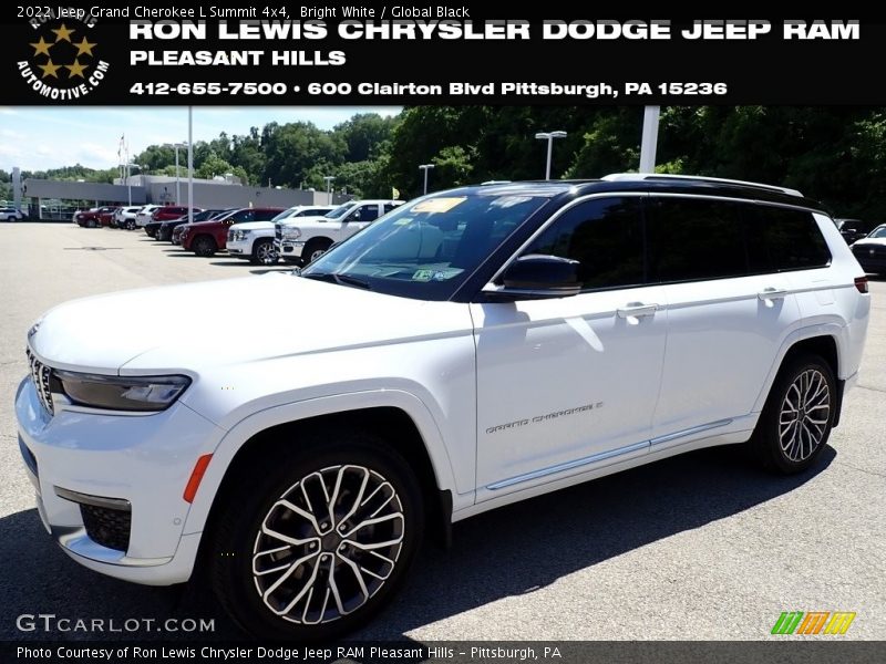 Bright White / Global Black 2022 Jeep Grand Cherokee L Summit 4x4