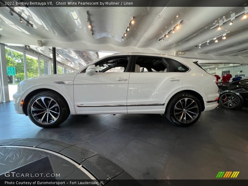  2022 Bentayga V8 Ghost White Pearlescent by Mulliner