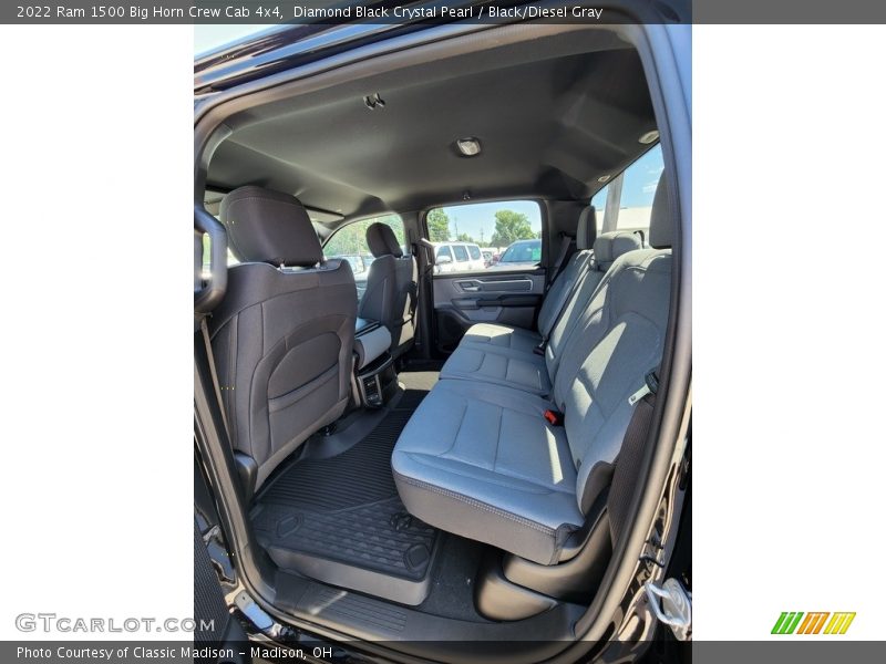Diamond Black Crystal Pearl / Black/Diesel Gray 2022 Ram 1500 Big Horn Crew Cab 4x4