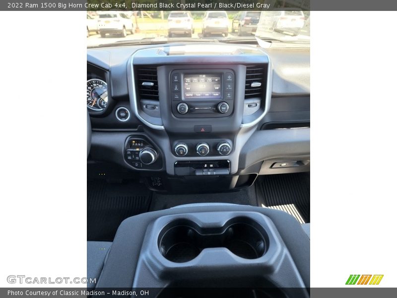 Diamond Black Crystal Pearl / Black/Diesel Gray 2022 Ram 1500 Big Horn Crew Cab 4x4