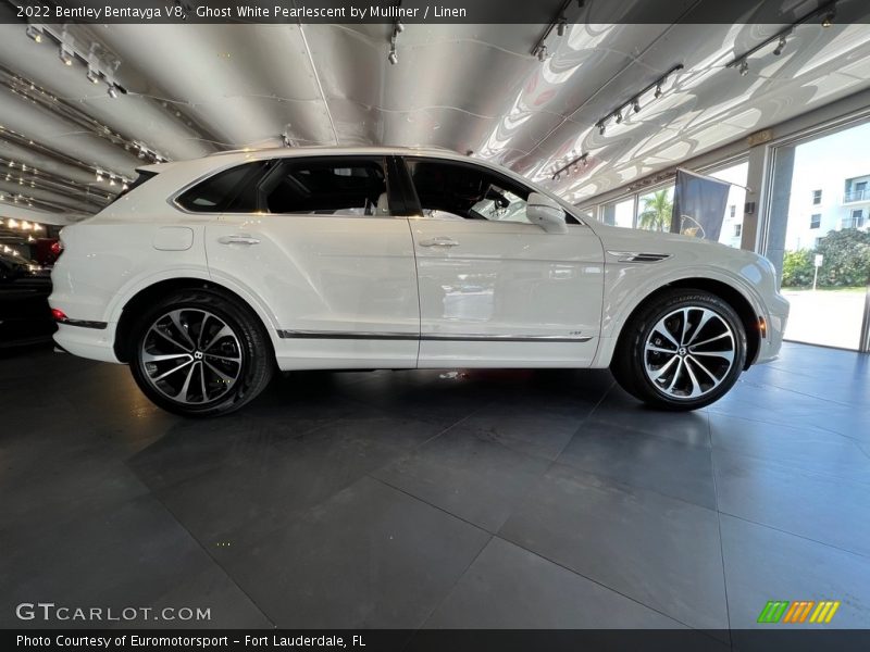  2022 Bentayga V8 Ghost White Pearlescent by Mulliner