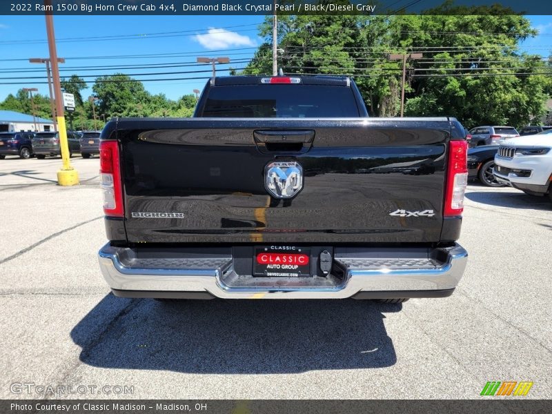 Diamond Black Crystal Pearl / Black/Diesel Gray 2022 Ram 1500 Big Horn Crew Cab 4x4