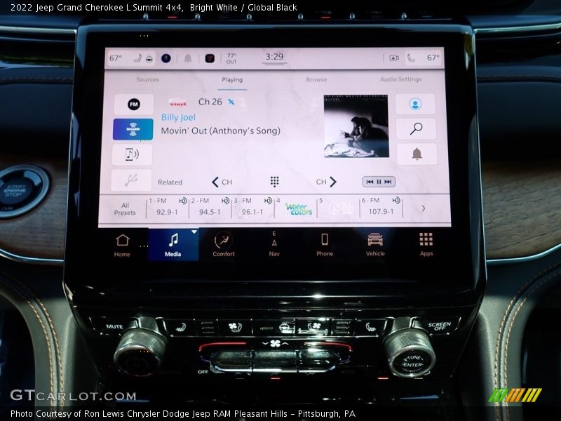 Bright White / Global Black 2022 Jeep Grand Cherokee L Summit 4x4