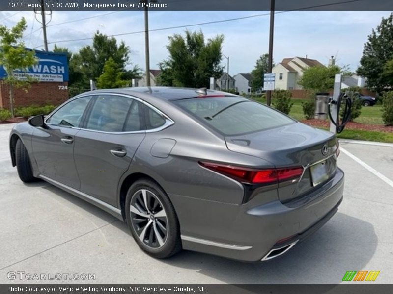 Manganese Luster / Palomino 2022 Lexus LS 500 AWD