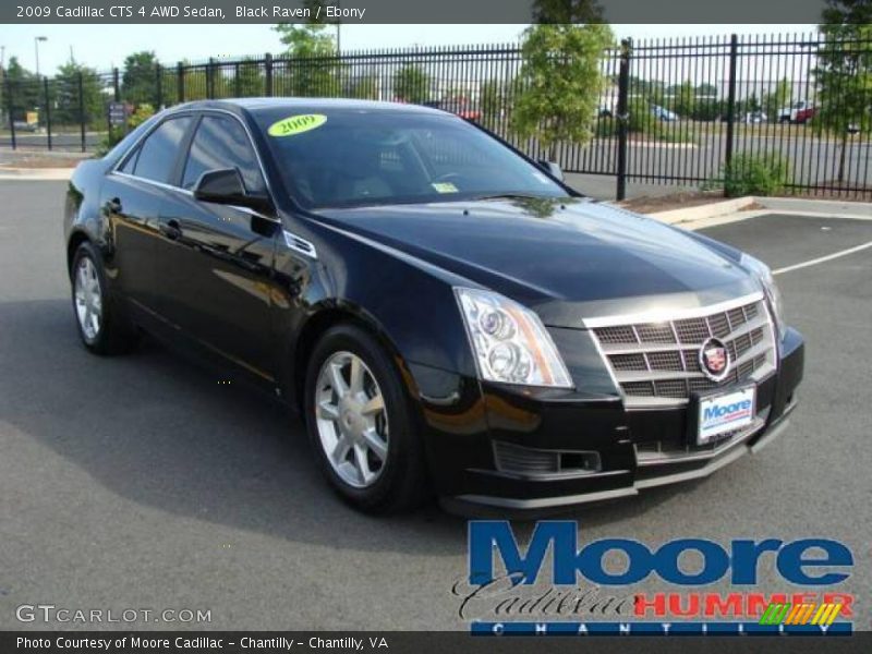 Black Raven / Ebony 2009 Cadillac CTS 4 AWD Sedan