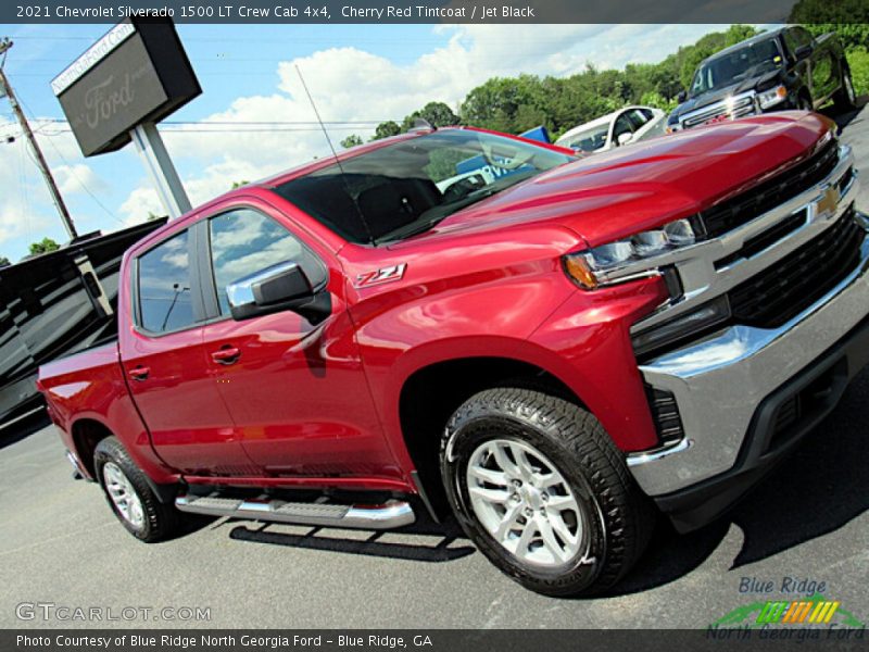 Cherry Red Tintcoat / Jet Black 2021 Chevrolet Silverado 1500 LT Crew Cab 4x4