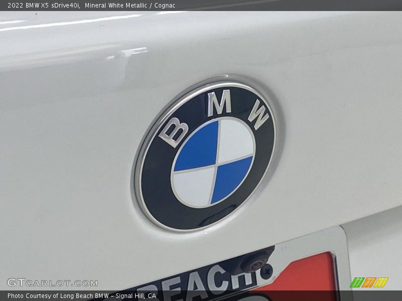 Mineral White Metallic / Cognac 2022 BMW X5 sDrive40i