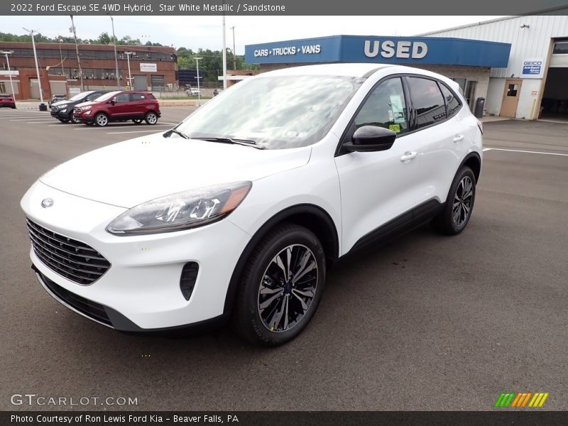 Star White Metallic / Sandstone 2022 Ford Escape SE 4WD Hybrid