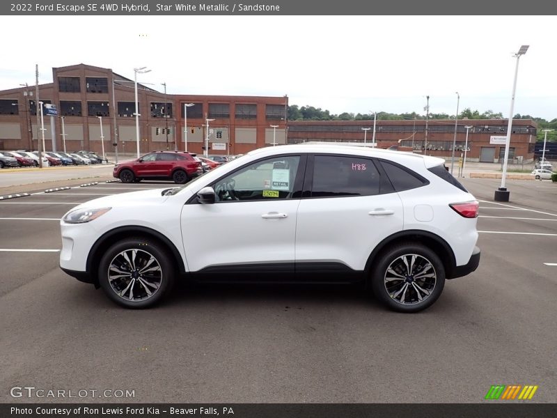 Star White Metallic / Sandstone 2022 Ford Escape SE 4WD Hybrid