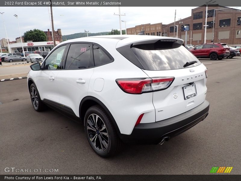 Star White Metallic / Sandstone 2022 Ford Escape SE 4WD Hybrid