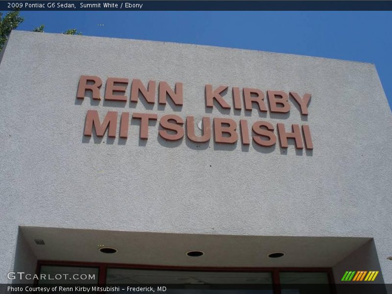 Summit White / Ebony 2009 Pontiac G6 Sedan
