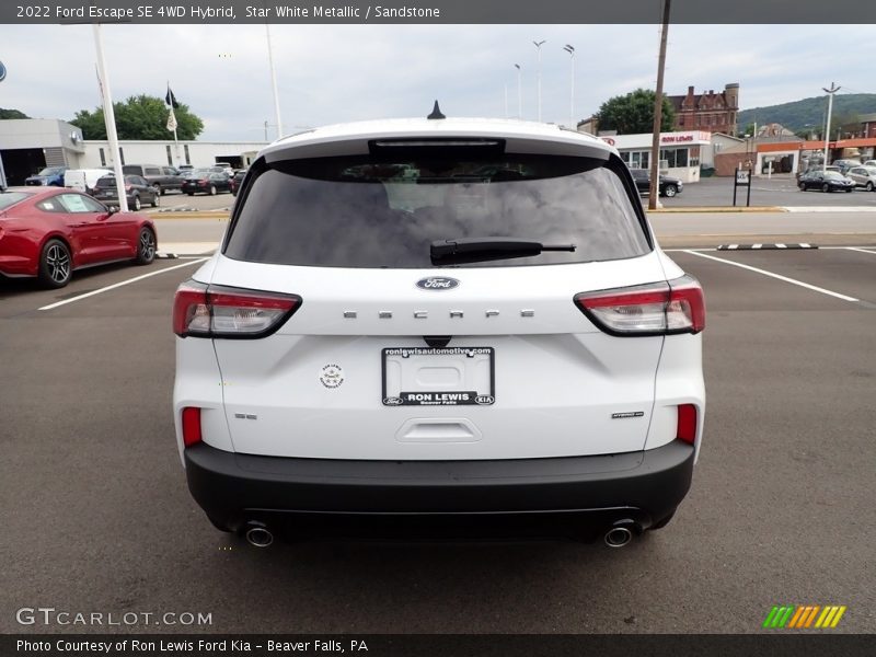 Star White Metallic / Sandstone 2022 Ford Escape SE 4WD Hybrid