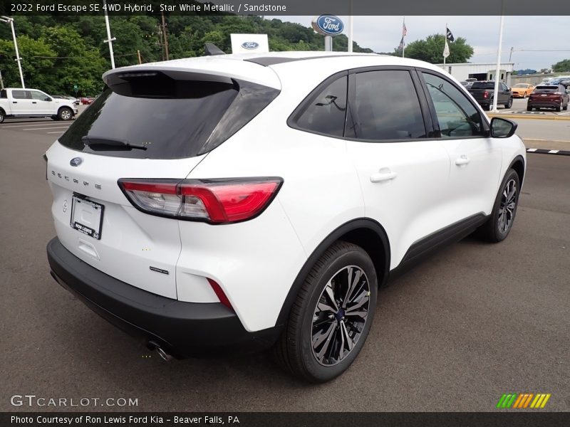 Star White Metallic / Sandstone 2022 Ford Escape SE 4WD Hybrid